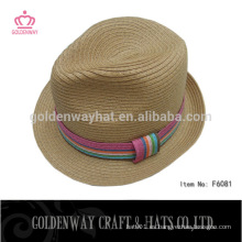 Sombreros de paja de moda al aire libre moda fedora sombrero